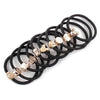 10 x Bead Rubber Elastic Hair Band