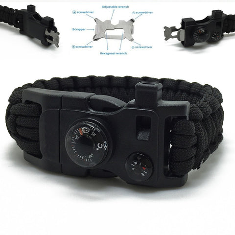 15in1 Outdoor Camping Rescue Paracord Wristbands