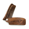 Black Sandalwood Fine Tooth Folding Pocket Comb