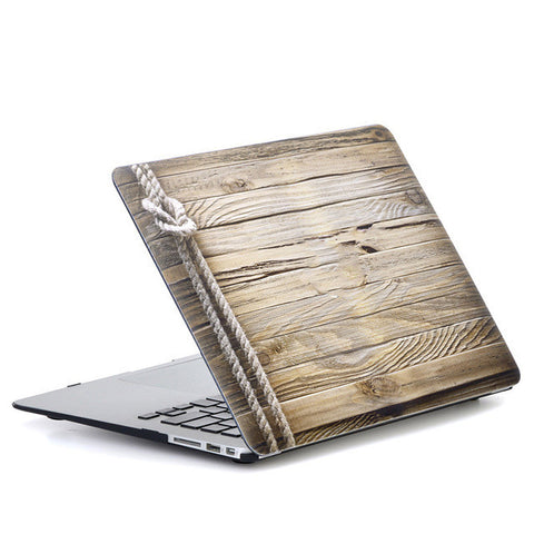 Luxury Wood Grain PU Leather Case for Mac Books | Wood & Rope